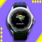 Brand New Sunoco Motor Oil Lubricant Gasoline Logo Custom Leather Watch