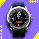 Brand New Colnago Bikes Cycling Logo Custom Leather Watch