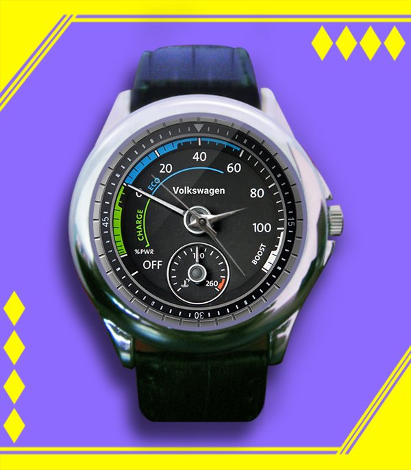 Brand New Volkswagen Jeta Speedometer Custom Leather Watch