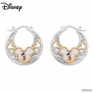 "Dazzling Disney" Reversible Earrings With Mickey Mouse Art