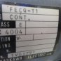YASKAWA GTR MOTOR FECQ-T1 CONT. CLASS E GTR NISSEI GFM-22 1Z100377 MOTOR