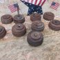 2000 CINCINNATI LANCER V-2000 CNC MILL LEVELING LEG LEGS PADS FEET BLOCK EACH 1