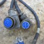 1996 HAAS VF1 CNC VERTICAL MILL WIRES CABLES CONNECTOR LOT OF 2 PIECES