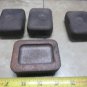 2000 GENSPARK CY38  EDM LEVELING LEG LEGS PADS FEET PAD BLOCK LOT OF 4 PIECES