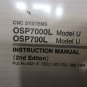 OKUMA OSP700L OSP7000L MODEL U INSTRUCTION MANUAL 4021-E EEL1-001-O2 1996 CROWN