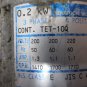 NISSEI INDUCTION GEAR MOTOR 0.2KW 3 PHASE 4 POLES CONT. TET-10Q E JIS C 4004