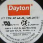 DAYTON 117 CFM AC AXIAL FAN 2RTE1 E 19455 EACH 1