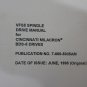 CINCINNATI HAWK 150 CNC VFS5 SPINDLE DRIVE MANUAL BDS-5 7-000-5035AM 1995