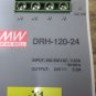 MEAN WELL POWER SUPPLY DRH-120-24 -T1 0.65A 5.0A 24V
