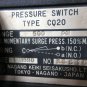 NAGANO PRESSURE SWITCH CQ20 PAT.NO. 938807 500 PSI 1990 OKUMA EACH 1