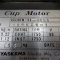 YASKAWA CUP MOTOR UGCMEM-04-MC55 157535-1 TFUE-05ZC7 WARRANTY EACH 1