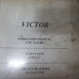 VICTOR TNS-3H CNC LATHE OPERATION MANUAL PARTS LIST TNS-2.3 CIRCUIT DIAGRAM