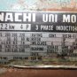 NACHI OIL MOTOR PUMP M LTIS90-NR VDR-1B-13B-1146G UVD-1A-A3-2.2-4-1034J OKUMA