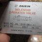 DAIKIN SOLENOID OPERATED VALVE MOD NO JS-G02-2NA-11 MFG 93 AC100V EACH 1