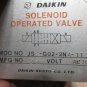 DAIKIN SOLENOID OPERATED VALVE MOD NO JS-G02-2NA-11 MFG 93 AC100V EACH 1