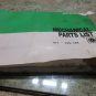 1996 HYUNDAI HIT-18S MECHANICAL PARTS LIST CNC /15S CNC LATHE