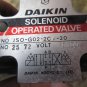 DAIKIN SOLENOID VALVE JSO-G02-2CA-20 MFG 25 72 AC100V CA-2A AC100V