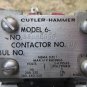 CUTLER HAMMER CONTACTOR MODEL 6 NO. 9656ED56 CONACT NUMBER 804 MOTOR STARTER