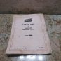 HARDINGE PARTS LIST MODEL VBS-R MANUAL LATHE