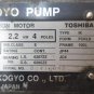 TOYOOKI KOGYO HYDRAULIC PUMP MOTOR JIS C 4004 PVC2-FCKL8L IK HPP-VC2V-F14A3-A