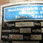MASCHINENFABRIK SPANDEU CEWE DISH QUIK PM1 1/2 MK 316S 16A CHARMILLES EDM PUMP