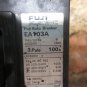 FUJI ELECTRIC AUTO BREAKER EA103A 3 POLE 100A AC600V WASINO LG-70 CNC LATHE
