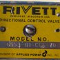 RIVETT DIRECTIONAL CONTROL VALVE 6553-01-CGL-70  DOUBLE SIDED