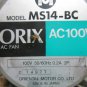 ORIENTAL ORIX AC FAN MS14-BC AC100V 0.2A 2P LOT OF 2 PIECES
