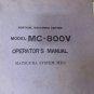 MATSUURA MXII MC-800V CNC VERTICAL MILL OPERATORS MANUAL T123 OPERATOR-E-01 MX2