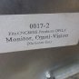 FADAL 4020 CNC VERTICAL MILL OMNI DISPLAY MONITOR 0017-2 CNC88HS LP1215HVN-REV.1