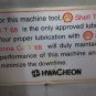HWACHEON SIRIUS-2 CNC MILL HANSUNG HALS LUBE POORIM 2880120 LUBRICATOR LUBE TANK