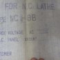 MORI-YASNAC SEIKI CNC LATHE CONTROL PANEL FOR NC LATHE NC-BB DRAWING NO. M153