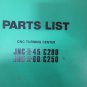 MIYANO PARTS LIST JNC-II-45/C200 JNC-II-60/C250 CNC LATHE MANUAL