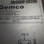 GEMCO MODULE 1993 R-2-D MCGRAW EDISON 1993 BCD-100-12-L-T-X EP-0019100-C EACH 1