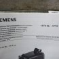 SIEMENS SERVO MOTOR MANUAL 1FT5 06.-1FT5 13. 610.41199.21.C EACH 1
