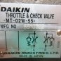 DAIKIN THROTTLE & CHECK VALVE -MT-02W-55- MFG NO. 55M0322 C330 EACH 1
