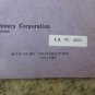MATSUURA SYSTEM MXII MC-800V PROGRAMMING MANUAL PROGRAM-E-01 MX2 1988