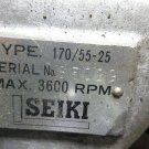 HITACHI SEIKI HT-25 10T SPINDLE HYDRAULIC ACTUATOR 170/55-25 3600 RPM MAX 2.35"