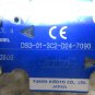 YUKEN DIRECTIONAL VALVE DSG-01-3C2-D24-7090 0806 SOL B D24 WARRANTY