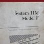 FANUC SYSTEM OPERATION PROGRAMMING MANUAL SYSTEM 11M MODEL F GFZ-54894E