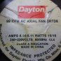 DAYTON FAN 99 CFM AC AXIAL FAN 2RTD8 0.10/0.11 WATTS 15/16 220V