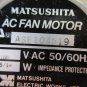 HAAS MATSUSHITA AC FAN MOTOR ASE104519 AC 50/60HZ EACH 1