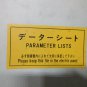 HITACHI SEIKI HG400 III CNC MILL PARAMETER PARAMETERS LIST HG 43588 16M EACH 1