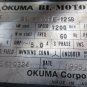 OKUMA BL-MOTOR BL-MH101E-12SB 60HZ 95 63 0334 1995.12 ER-FC-2048D WARRANTY
