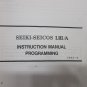 SEIKI SEICOS LIII/S INSTRUCTION PROGRAMMING MANUAL 1993-9 HITACHI SEIKI HG630 CN