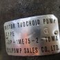 NIPPON MOTOR TROCHOID PUMP TYPE TOP-1ME75-2-10MA PUMP TOP-10MA