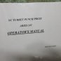 ARIES 245 NC TURRET PUNCH PRESS OPERATORS MANUAL OPE-E04-199209