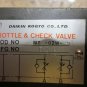 DAIKIN KOGYO THROTTLE & CHECK VALVE MOD NO MT-02W-40 D3B EACH 1