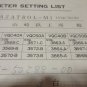 MITSUBISHI NUMERICAL CONTROL LIST MELDAS MAZATROL-M1 VQC 50/40 MAZAK VQC40B