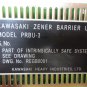 KAWASAKI ZENER BARRIER UNIT MODEL PRBU-3 DWG REGB0001 BAR-D-00 50978-1020 CNC